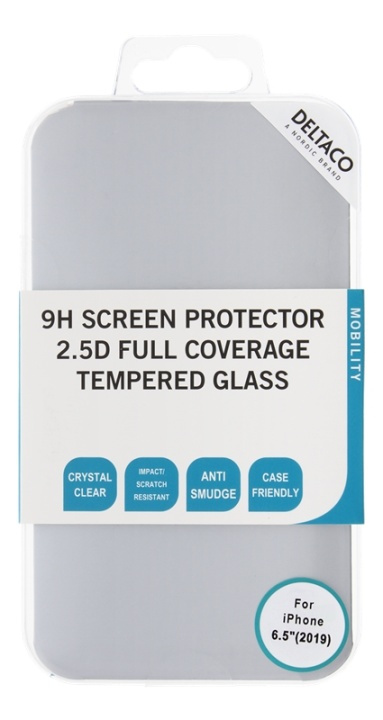 DELTACO screen protector for iPhone Xs Max/11 Pro Max, 3D curved, full in the group SMARTPHONE & TABLETS / Phone cases / Apple / iPhone 11 Pro Max / Screen protectors at TP E-commerce Nordic AB (38-85804)