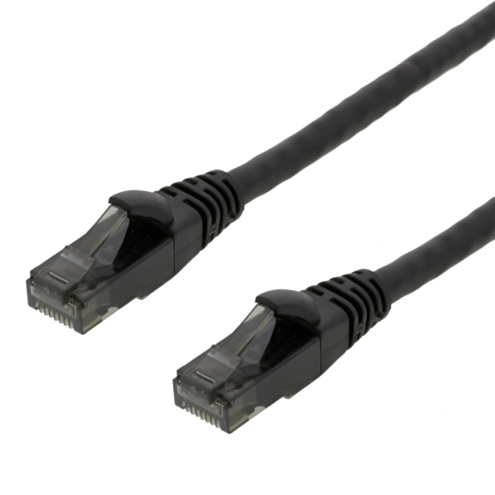 DELTACO High Flexible U/UTP Cat.6 patch cable, 24AWG, TPE, 5m, Black in the group COMPUTERS & PERIPHERALS / Computer cables / Network cables / Cat6 at TP E-commerce Nordic AB (38-85820)