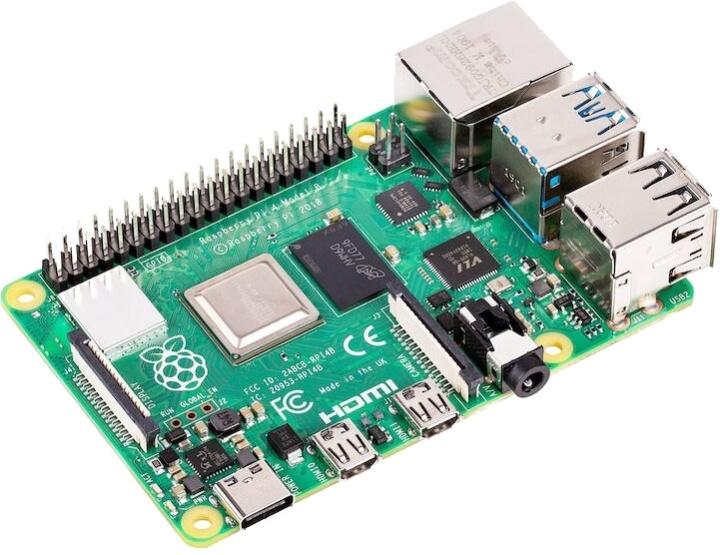 Raspberry Pi 4 Model B, 4 GB RAM, USB-C, dual Micro HDMI in the group COMPUTERS & PERIPHERALS / Computer components / Raspberry Pi at TP E-commerce Nordic AB (38-85821)