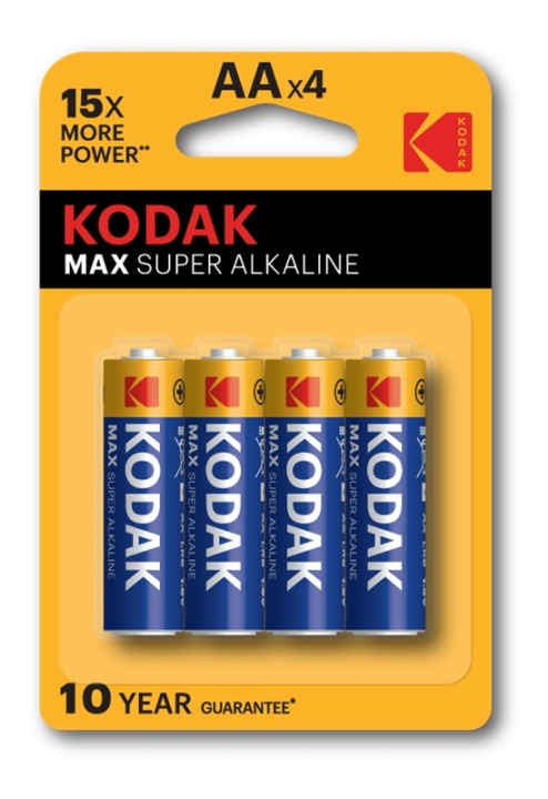 Kodak MAX alkaline AA battery (4 pack) in the group HOME ELECTRONICS / Batteries & Chargers / Batteries / AA at TP E-commerce Nordic AB (38-85840)