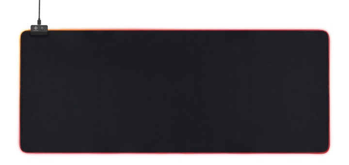 DELTACO GAMING RGB Mousepad, 90x36cm, 6xRGB modes, 7xStatic modes, bla in the group COMPUTERS & PERIPHERALS / GAMING / Mouse pad at TP E-commerce Nordic AB (38-85857)