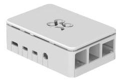 OKdo Raspberry Pi 4 standard case, 3 piece design, white in the group COMPUTERS & PERIPHERALS / Computer components / Raspberry Pi at TP E-commerce Nordic AB (38-85860)