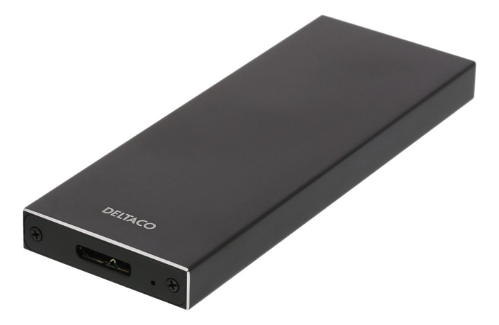 DELTACO Externt M.2 kabinett, USB 3.0, 5 Gbps, Black in the group COMPUTERS & PERIPHERALS / Computer accessories / External hard drives at TP E-commerce Nordic AB (38-85880)