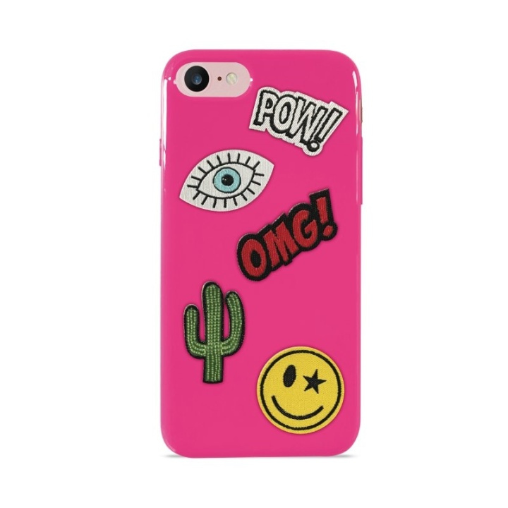 Puro Skal till iPhone SE/8/7, Patch Mania, 5st dekaler, Anpassningsbart, Rosa in the group SMARTPHONE & TABLETS / Phone cases / Apple / iPhone 7 / Cases at TP E-commerce Nordic AB (38-86281)