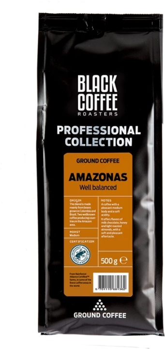 Black Coffee Roasters Malet kaffe - Amazonas 500G in the group HOME, HOUSEHOLD & GARDEN / Household appliances / Coffee makers and accessories / Coffee beans at TP E-commerce Nordic AB (38-86478)