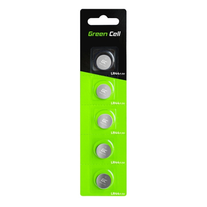 Green Cell LR44 Alkaline Battery 5x 1.5V in the group HOME ELECTRONICS / Batteries & Chargers / Batteries / Button cell at TP E-commerce Nordic AB (38-86545)