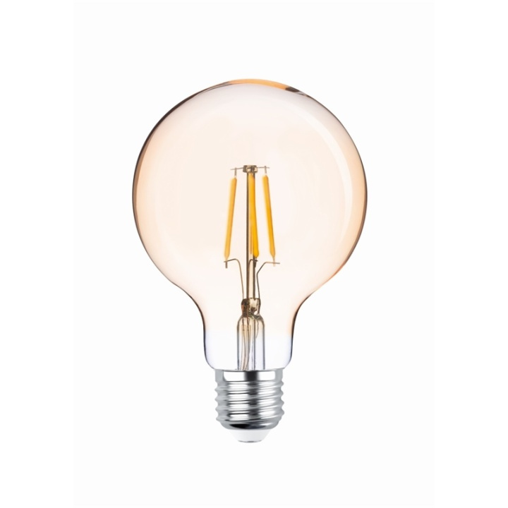 Forever Light Retro LED-lampa med filament Guld, E27 4W 2200K 400lm in the group HOME ELECTRONICS / Lighting / LED lamps at TP E-commerce Nordic AB (38-86594)