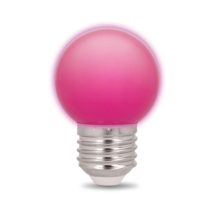Forever Light LED bulb x 5, E27 G45 2W, Pink in the group HOME ELECTRONICS / Lighting / LED lamps at TP E-commerce Nordic AB (38-86604)