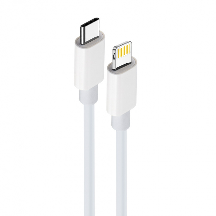 Maxlife MXUC-05 Power Direct USB-C to Lightning cable 1,0 m 20W, White in the group SMARTPHONE & TABLETS / Chargers & Cables / Cables / Cables Type C at TP E-commerce Nordic AB (38-86696)