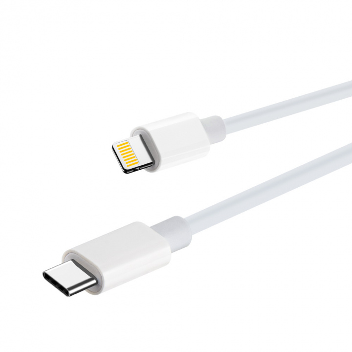 Maxlife MXUC-05 Power Direct USB-C to Lightning cable 2,0 m 20W, White in the group SMARTPHONE & TABLETS / Chargers & Cables / Cables / Cables Type C at TP E-commerce Nordic AB (38-86697)