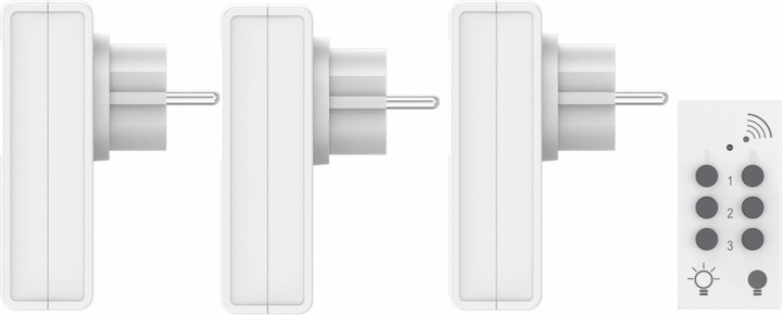 Telldus On/Off Smart plug med fjärrkontroll, 3-pack in the group HOME, HOUSEHOLD & GARDEN / Smart home / Smart plugs at TP E-commerce Nordic AB (38-86768)