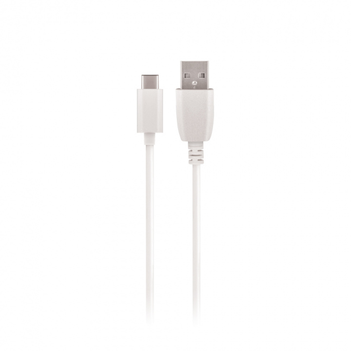 Maxlife cable USB - USB-C 2.0 m 2A, White in the group COMPUTERS & PERIPHERALS / Computer cables / USB / USB-C at TP E-commerce Nordic AB (38-86905)