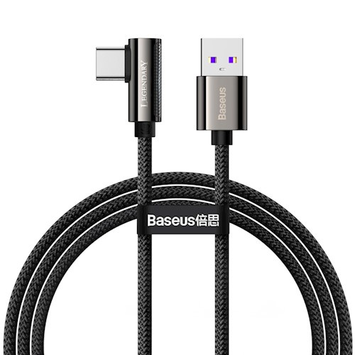 Baseus kabel Legend USB - USB-C 2,0m 66W, Svart in the group COMPUTERS & PERIPHERALS / Computer cables / USB / USB-C at TP E-commerce Nordic AB (38-86925)