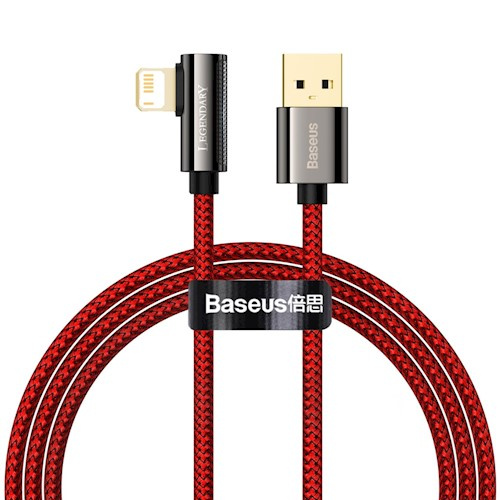 Baseus kabel Legend USB - Lightning 1,0m 2,4A, Röd in the group SMARTPHONE & TABLETS / Chargers & Cables / Cables / Cables Lightning at TP E-commerce Nordic AB (38-86929)
