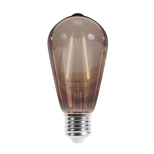 Forever Light LED Bulb Filament E27 ST64 4W 230V 2000K 400lm COG, Smoked glass in the group HOME ELECTRONICS / Lighting / LED lamps at TP E-commerce Nordic AB (38-86952)