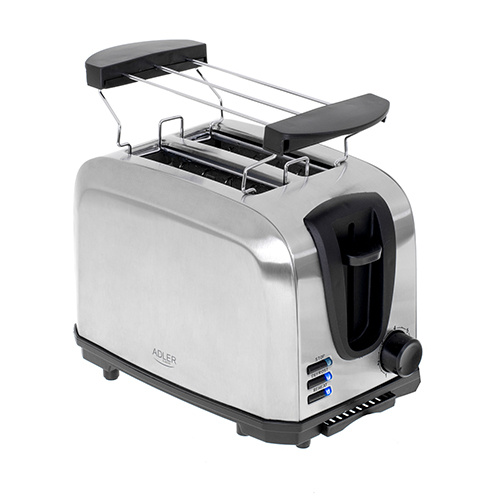 Adler AD 3222 Bread toaster with rack for rolls in the group HOME, HOUSEHOLD & GARDEN / Household appliances / Toasters & Bread grills / Toasters at TP E-commerce Nordic AB (38-86961)