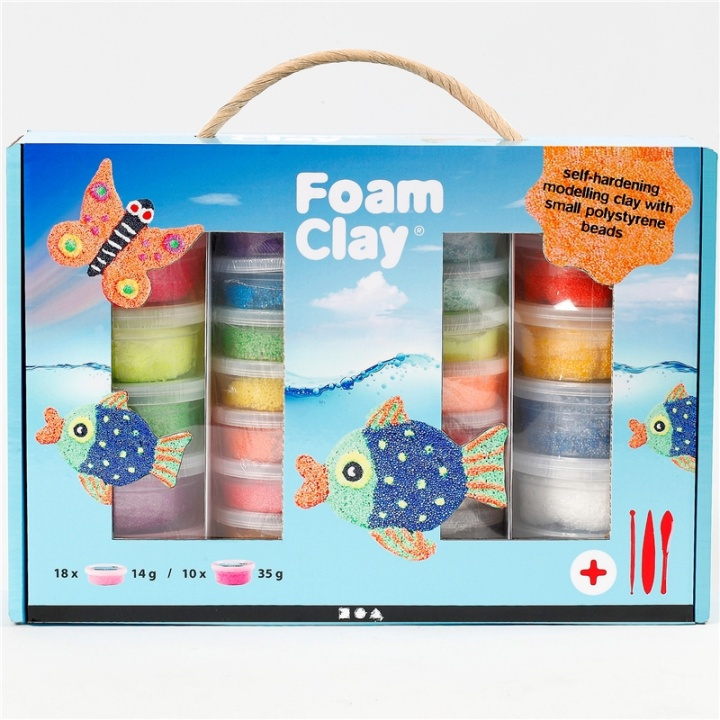 Foam Clay Presentask Mixade Färger in the group TOYS, KIDS & BABY PRODUCTS / Toys / Clay, play sand and accessories at TP E-commerce Nordic AB (38-87390)