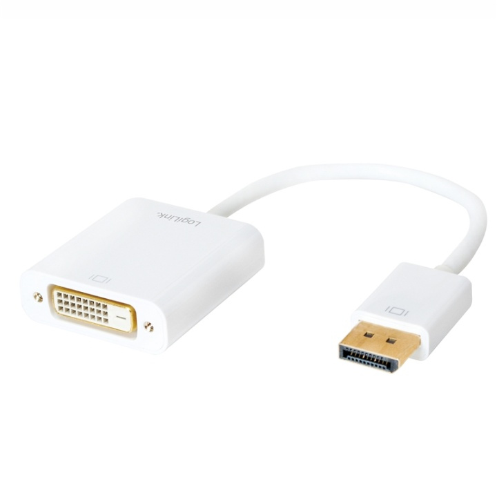 LogiLink DisplayPort 1.2 - DVI-adapter in the group COMPUTERS & PERIPHERALS / Computer cables / DisplayPort / Adapters at TP E-commerce Nordic AB (38-87654)