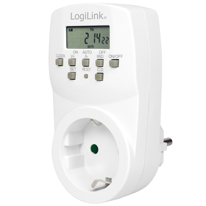 LogiLink Inomhustimer Digital 1800W in the group HOME, HOUSEHOLD & GARDEN / Electricity & Lighting / Timers at TP E-commerce Nordic AB (38-87667)