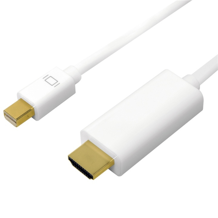 LogiLink Mini DisplayPort -> HDMI 4K 2m in the group HOME ELECTRONICS / Cables & Adapters / HDMI / Cables at TP E-commerce Nordic AB (38-87673)