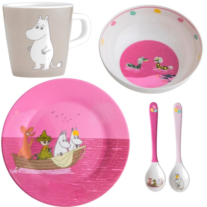 Mumin Barnservis Mumin rosa in the group TOYS, KIDS & BABY PRODUCTS / Eat & Drink / Children\'s tableware at TP E-commerce Nordic AB (38-87754)