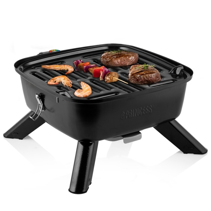 Princess Bärbar hybridgrill 2-i-1 elekt in the group HOME, HOUSEHOLD & GARDEN / Garden products / Barbeque & Accessories at TP E-commerce Nordic AB (38-87992)
