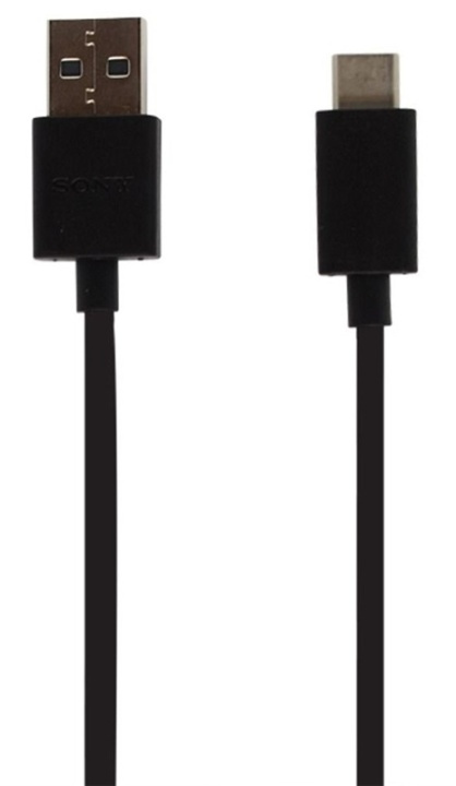 Sony UCB20, USB Type C Cable, 1m, Bulk, Black in the group SMARTPHONE & TABLETS / Chargers & Cables / Cables / Cables microUSB at TP E-commerce Nordic AB (38-88041)
