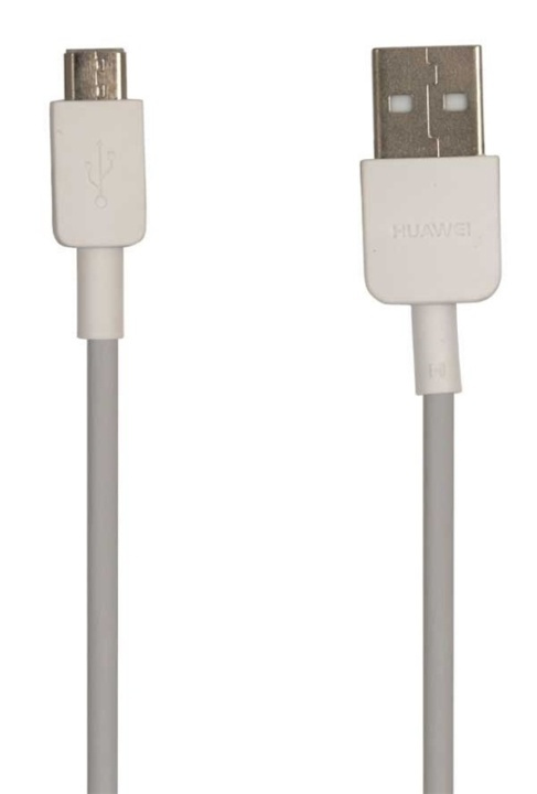 Huawei microUSB kabel, 1 m, Vit, Bulk in the group SMARTPHONE & TABLETS / Chargers & Cables / Cables / Cables microUSB at TP E-commerce Nordic AB (38-88046)