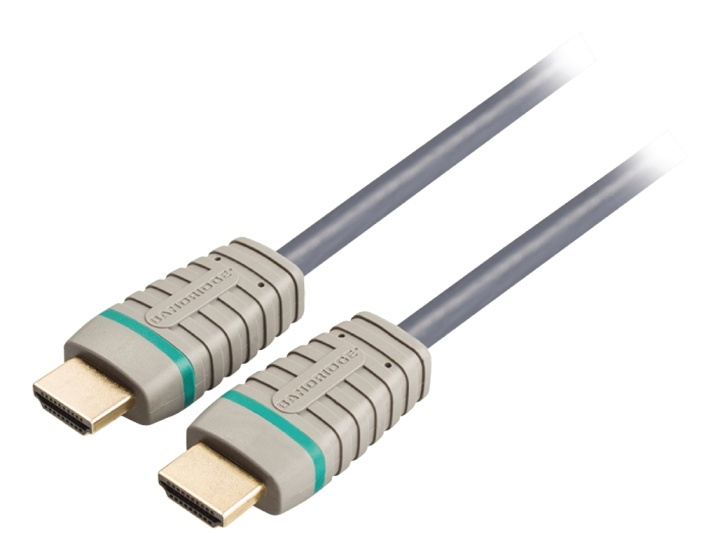 Höghastighets HDMI-kabel med Ethernet, HDMI till HDMI, 2m in the group HOME ELECTRONICS / Cables & Adapters / HDMI / Cables at TP E-commerce Nordic AB (38-88100)