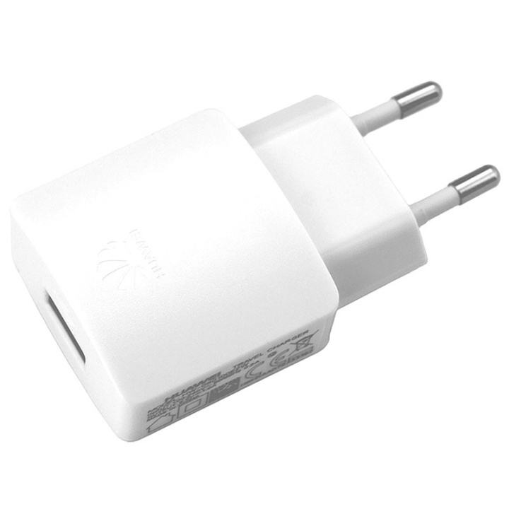 Huawei HW-050100E2W 1A Väggladdare USB, Vit in the group SMARTPHONE & TABLETS / Chargers & Cables / Wall charger / Wall charger USB at TP E-commerce Nordic AB (38-88177)