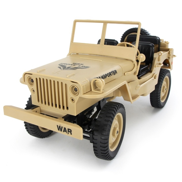 JJRC Q65 Off-road Militärbil, 2.4G, Skala 1:10 in the group TOYS, KIDS & BABY PRODUCTS / Radio controlled / RC cars at TP E-commerce Nordic AB (38-88256)