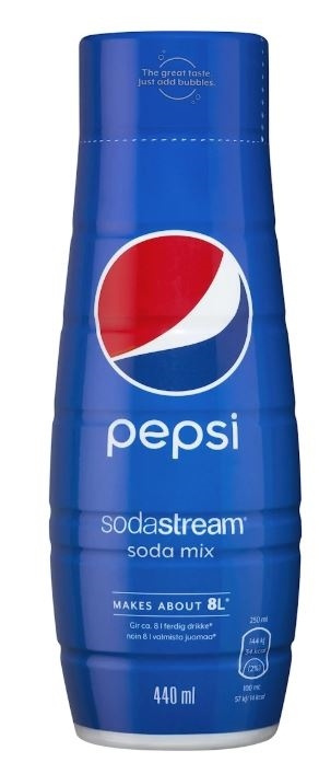 Sodastream Pepsi 440ml - Makes 8 liters in the group HOME, HOUSEHOLD & GARDEN / Household appliances / Water & Juice / Carbonation machines / Flavors at TP E-commerce Nordic AB (38-88280)