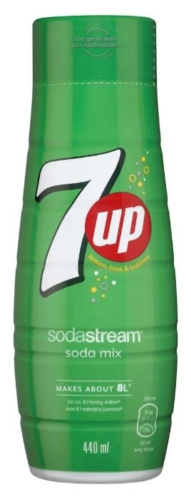 Sodastream 7Up 440ml - Makes 8 liters in the group HOME, HOUSEHOLD & GARDEN / Household appliances / Water & Juice / Carbonation machines / Flavors at TP E-commerce Nordic AB (38-88281)