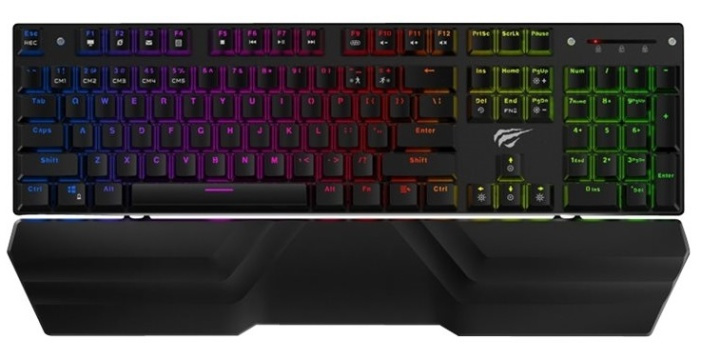 Havit Mekaniskt RGB Gamingtangentbord in the group COMPUTERS & PERIPHERALS / Mice & Keyboards / Keyboards / Corded at TP E-commerce Nordic AB (38-88470)