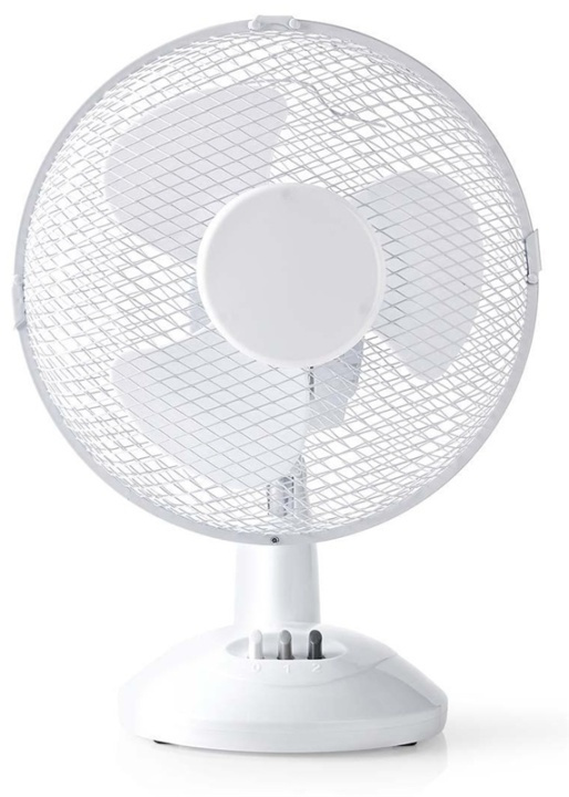 Table Fan | Mains Powered | Diameter: 230 mm | 22 W | Oscillation | 2-Speed | White in the group HOME, HOUSEHOLD & GARDEN / Fans & Climate products / Table fans at TP E-commerce Nordic AB (38-88504)