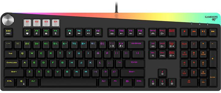 Havit KB473L Mekaniskt RGB Gaming Tangentbord, Nordic in the group COMPUTERS & PERIPHERALS / Mice & Keyboards / Keyboards / Corded at TP E-commerce Nordic AB (38-88518)