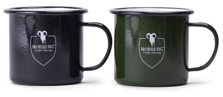 Morberg Orrefors Hunting Emaljerad Metallmugg, Svart in the group Sport, leisure & Hobby / Outdoor recreation / Outdoor recreation gadgets at TP E-commerce Nordic AB (38-88545)