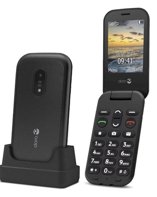 Doro 6041, Svart in the group SMARTPHONE & TABLETS / Mobile phones & smartphones at TP E-commerce Nordic AB (38-88669)