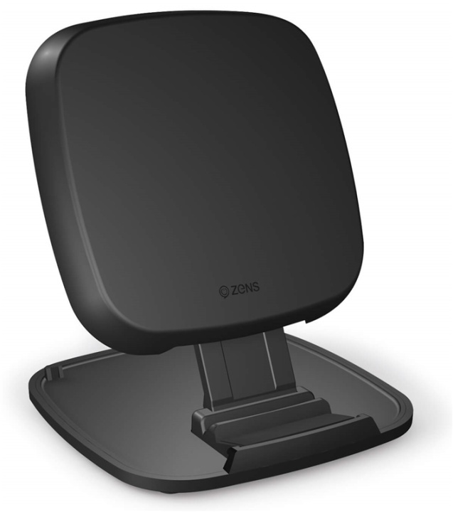 Zens Qi Wireless Charger with Stand, 10W Fast Charging, Black, Bulk in the group SMARTPHONE & TABLETS / Chargers & Cables / Wireless Qi chargers at TP E-commerce Nordic AB (38-88749)