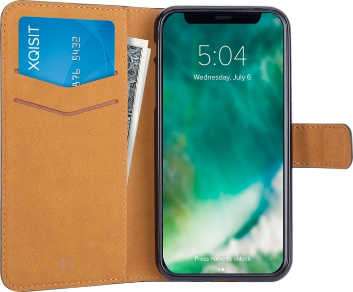 Xqisit Slimmat plånboksfodral till iPhone X/XS in the group SMARTPHONE & TABLETS / Phone cases / Apple / iPhone X/XS / Wallet Case at TP E-commerce Nordic AB (38-88750)