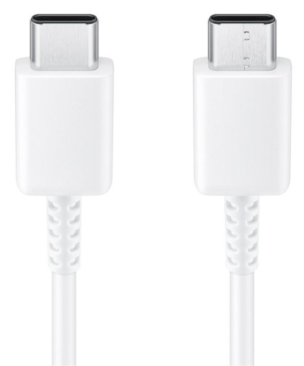 Samsung EP-DA705BWE USB-C till USB-C kabel, 1m, Vit, Bulk in the group SMARTPHONE & TABLETS / Chargers & Cables / Cables / Cables Type C at TP E-commerce Nordic AB (38-88843)