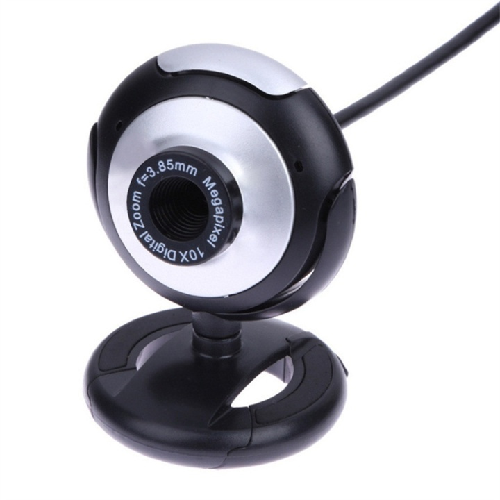 Webcam with built-in microphone, Rotatable, USB 2.0 in the group COMPUTERS & PERIPHERALS / Computer accessories / Web cameras at TP E-commerce Nordic AB (38-88898)