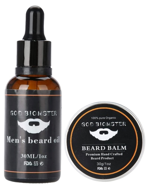 Kit with Beard Oil 30ml and Beard Balm 30g in the group BEAUTY & HEALTH / Hair & Styling / Beard care / Beard oil at TP E-commerce Nordic AB (38-88914)