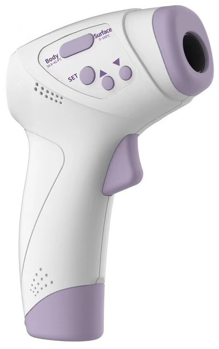 Fever thermometer, touchless with IR technology for children/adults, Purple/White. in the group BEAUTY & HEALTH / Health care / Thermometers for fever at TP E-commerce Nordic AB (38-88971)