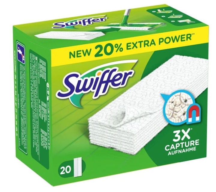Swiffer Dry cleaning cloths refill, 20-pack in the group HOME, HOUSEHOLD & GARDEN / Cleaning products / Other cleaning accessories at TP E-commerce Nordic AB (38-89038)
