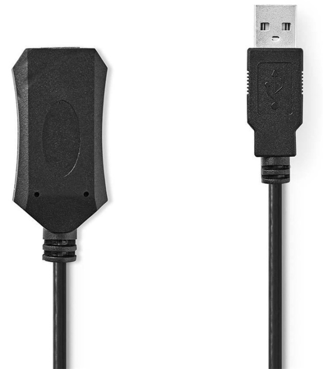Nedis Active USB Cable | USB 2.0 | USB-A Male | USB-A Female | 480 Mbps | 5.00 m | Round | Nickel Plated | PVC | Copper | Envelope in the group COMPUTERS & PERIPHERALS / Computer cables / USB / USB-A / Cables at TP E-commerce Nordic AB (38-89263)