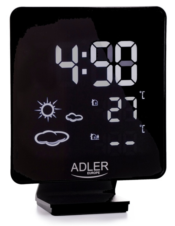 Adler AD 1176 Weather Station with Clock in the group HOME, HOUSEHOLD & GARDEN / Fans & Climate products / Thermometers & Weather stations at TP E-commerce Nordic AB (38-89370)