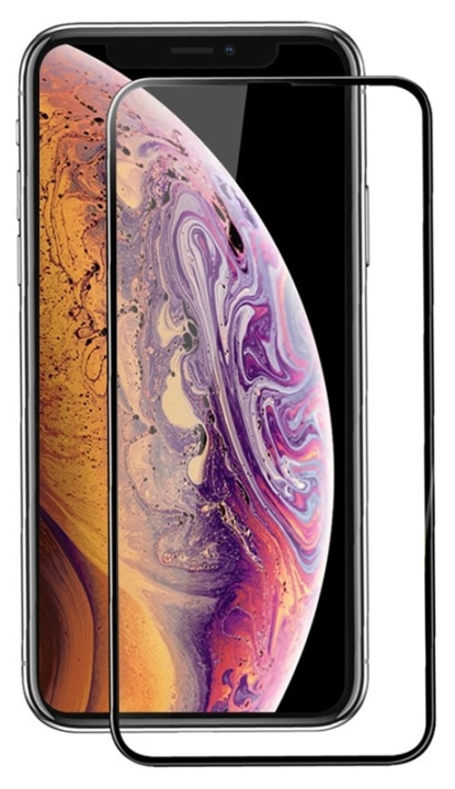 Mr. Yes Full-coverage tempered glass screen protector for iPhone 12 Pro Max, Black in the group SMARTPHONE & TABLETS / Phone cases / Apple / iPhone 12 Pro / Screen protectors at TP E-commerce Nordic AB (38-89629)