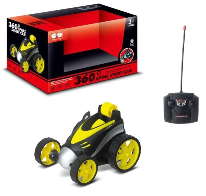 RC Mini 360 Stunt Racer, Gul/Svart in the group TOYS, KIDS & BABY PRODUCTS / Radio controlled / RC cars at TP E-commerce Nordic AB (38-89672)