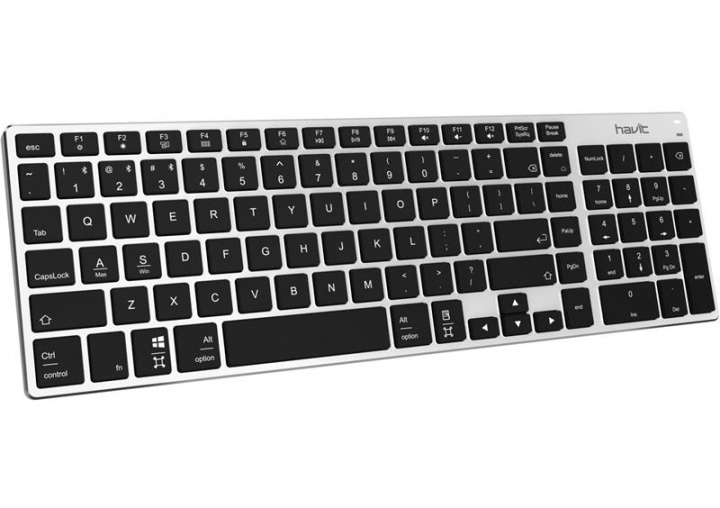 Havit Proline KB236BT Trådlöst tangentbord, Nordisk layout in the group COMPUTERS & PERIPHERALS / Mice & Keyboards / Keyboards / Wireless at TP E-commerce Nordic AB (38-89685)